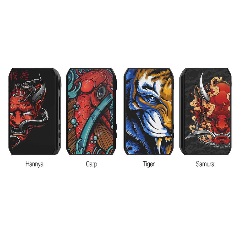 Samurai Box Mod CIGPET Capo Regulated Box Mod 126W online sale Authentic Dovpo Ethos 100W VW Samurai Box Mod CIGPET Capo Regulated Box Mod 126W online sale Authentic Dovpo Ethos 100W VW