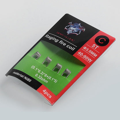 Demon Killer Raging Fire Coil Ni80 Pre-made Heating Wire 4PCS-PACK