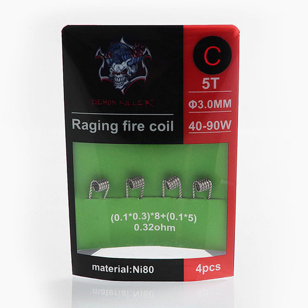 Demon Killer Raging Fire Coil Ni80 Pre-made Heating Wire 4PCS-PACK