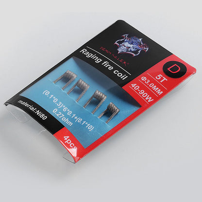 Demon Killer Raging Fire Coil Ni80 Pre-made Heating Wire 4PCS-PACK