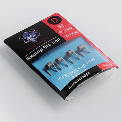 Demon Killer Raging Fire Coil Ni80 Pre-made Heating Wire 4PCS-PACK