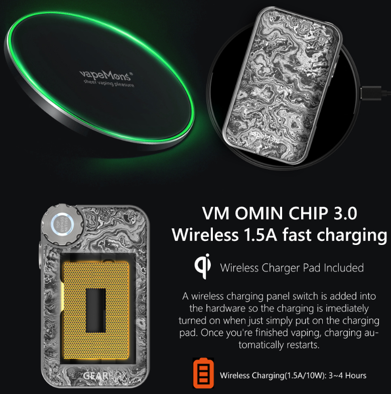 ECOFRI Gear Wireless Charging Box Mod - Vapormo.com Online Sale