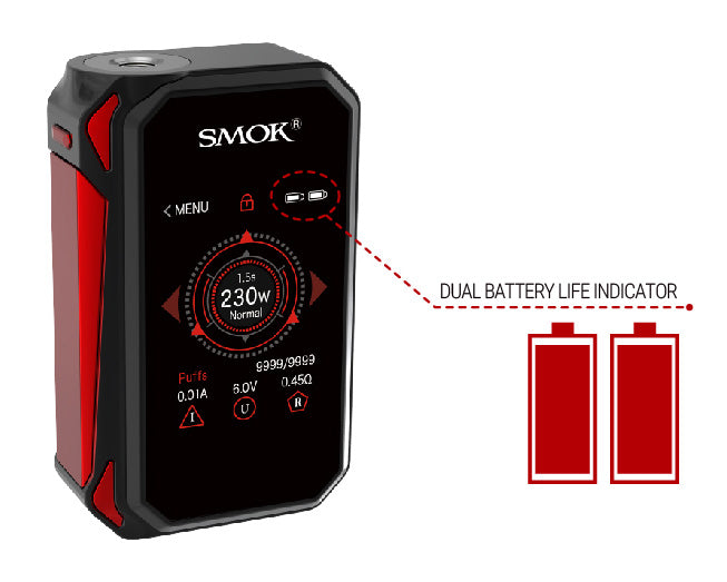 SMOK G-PRIV 2 230W Touch Screen Starter Kit With TFV8 X-Baby Tank -4ML