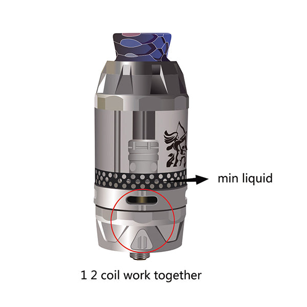HENGLING Qtank Dual Flavor Sub Ohm Tank Atomizer (5ML)