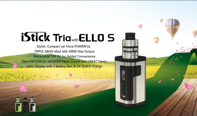 Find your favorite Eleaf iStick Tria 300W Kit With ELLO S Tank from your  favorite collections  vapormo.com