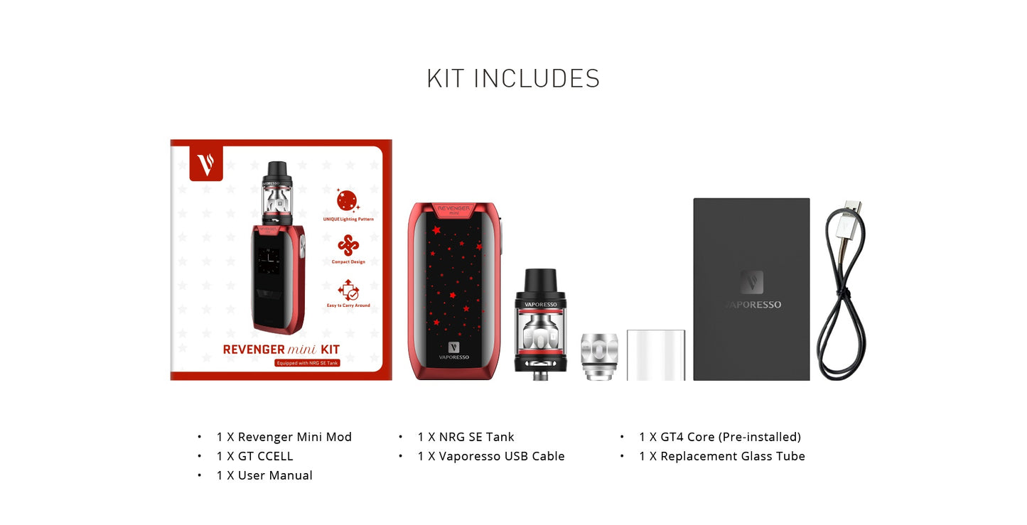 Vaporesso Revenger Mini 85W Starter Kit (3.5ML)& 2500mAh
