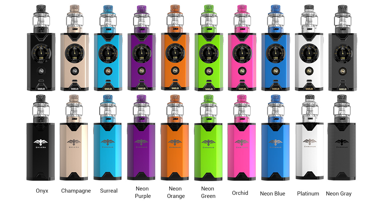 Sigelei Chronus 200W Kit with 5.5ml Sigelei Chronus Tank