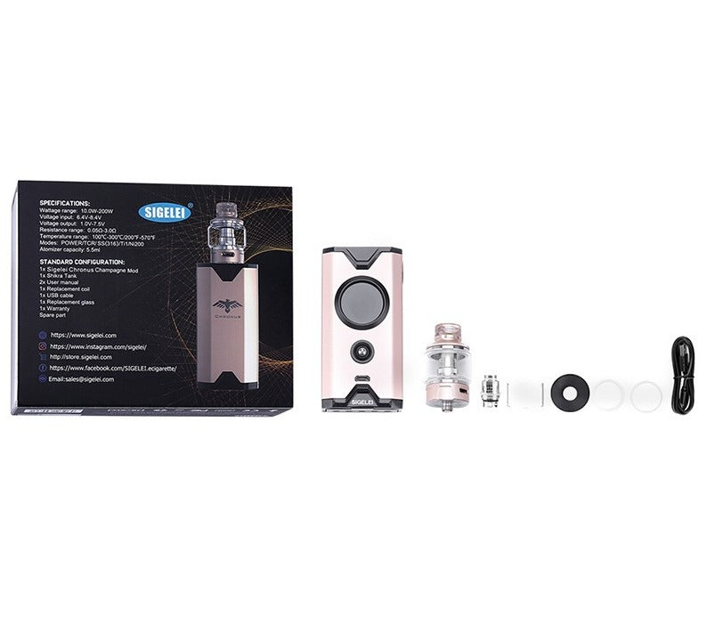 Sigelei Chronus 200W Kit with 5.5ml Sigelei Chronus Tank