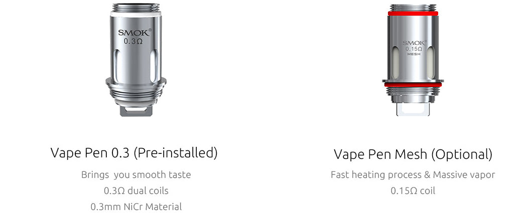 The latest SMOK VAPE PEN 22 0.3 Ohm Replacement Coil 5PCS/PACK online cheap sale | vapormo.com The latest SMOK VAPE PEN 22 0.3 Ohm Replacement Coil 5PCS/PACK online cheap sale | vapormo.com