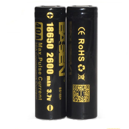 Basen BS186K 18650 2600mAh 40A Rechargeable Battery