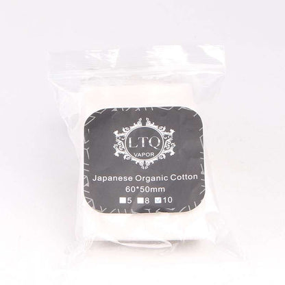 8PCS-PACK LTQ Vapor Japanese Organic Cotton 60*50mm
