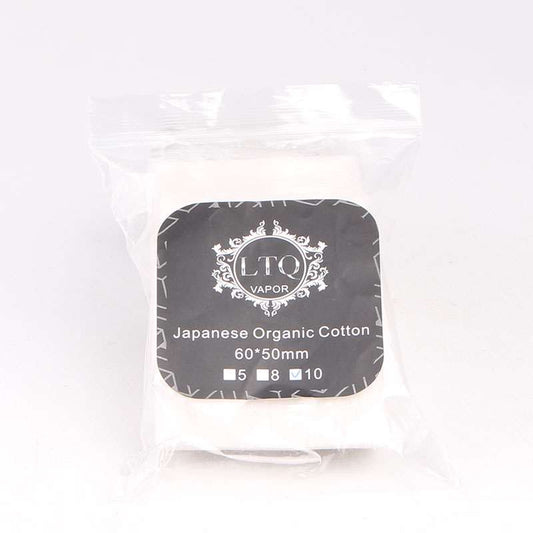 8PCS-PACK LTQ Vapor Japanese Organic Cotton 60*50mm