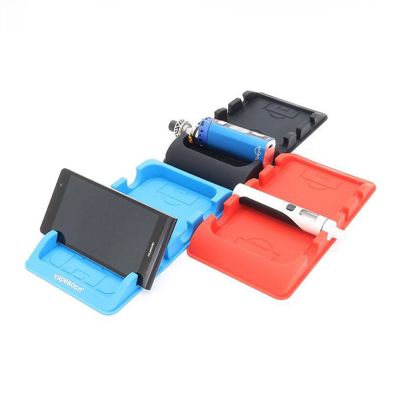 Vapesoon Car Center Console Silicone Mat for Ecig & Cell Phone Sub- Ohm Tank Atomizer