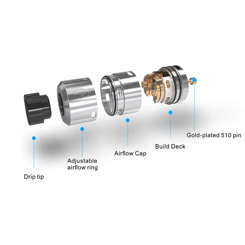 Discover Vandy Vape GOVAD RDA Tank Atomizer online for shopping | vapormo.com Discover Vandy Vape GOVAD RDA Tank Atomizer online for shopping | vapormo.com
