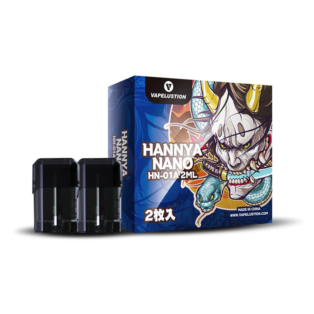Vapelustion Hannya Replacement Pod Cartridge 2ml 2pcs/pack cheap online | vapormo.com Vapelustion Hannya Replacement Pod Cartridge 2ml 2pcs/pack cheap online | vapormo.com
